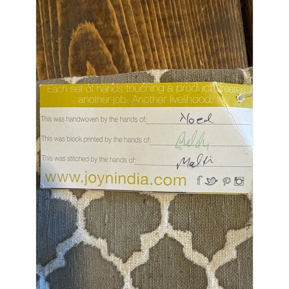 NWT JOYN Small Clutch With Zipper Closure -Handmade Himalayas - Picture 6 of 15